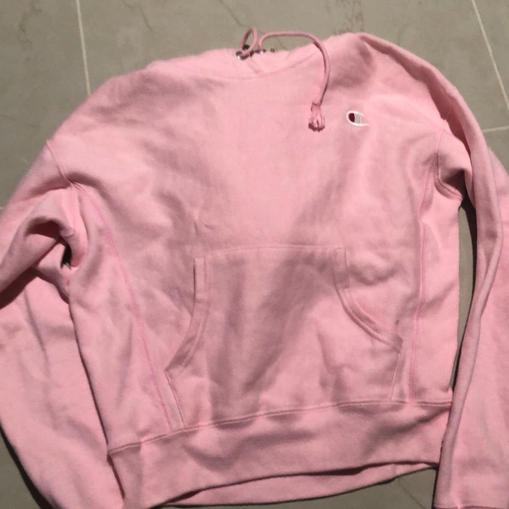 Brand new blush pink champion hoodie never worn